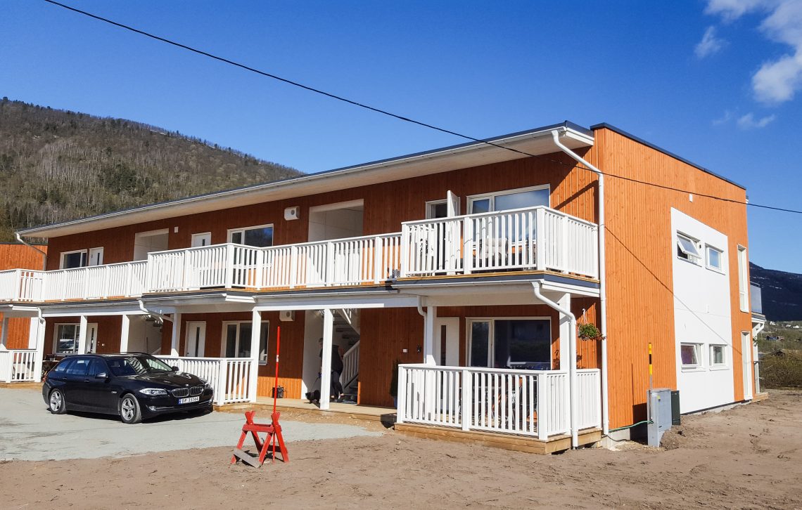 Elemental apartment buildings in Norway in 2017 Timbeco