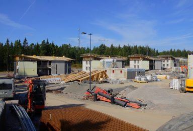 Timber frame element house