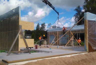 Construction of element houses